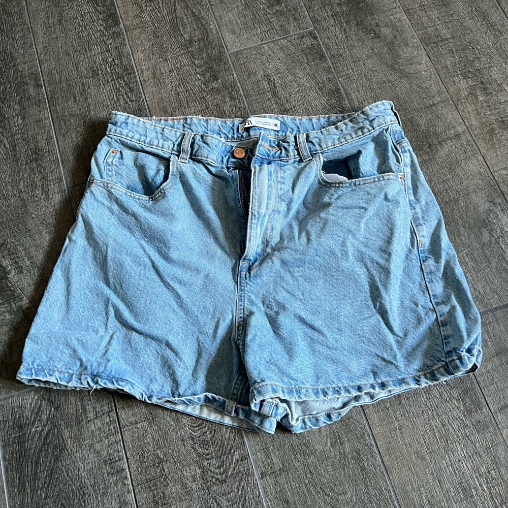 ZARA Light Blue Denim Shorts